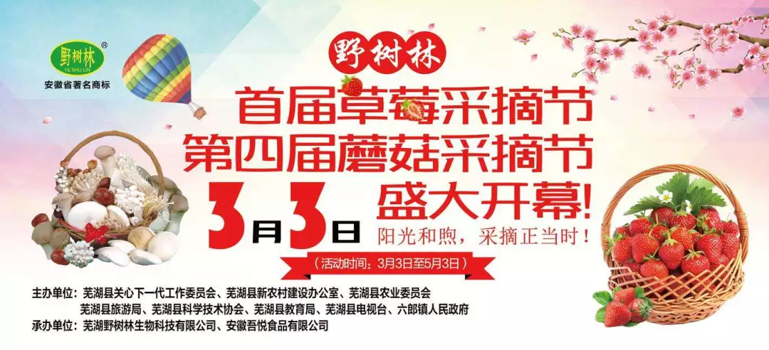 野树林特大喜讯！采摘节来啦！